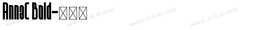 AnnaC Bold字体转换